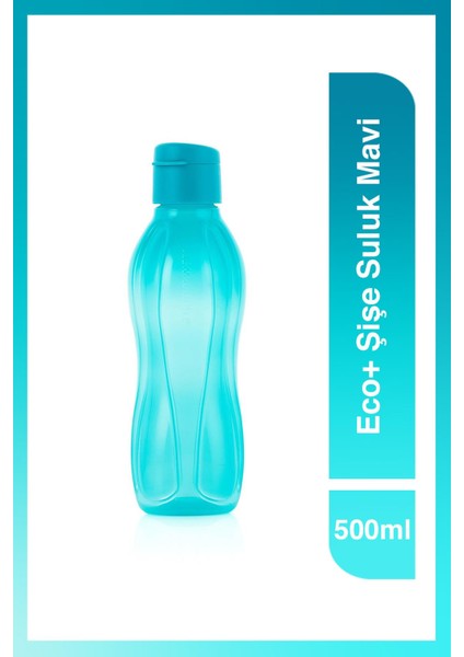 Eco+ Şişe Suluk Kolay Kapak 500 ml Mavi