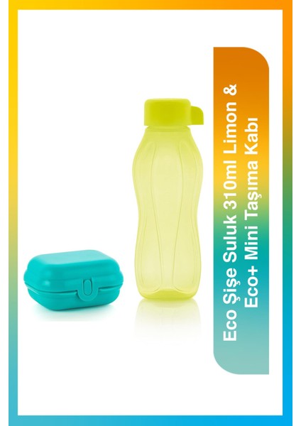Eco Şişe Suluk 310ml Limon & Eco+ Mini Taşıma Kabı