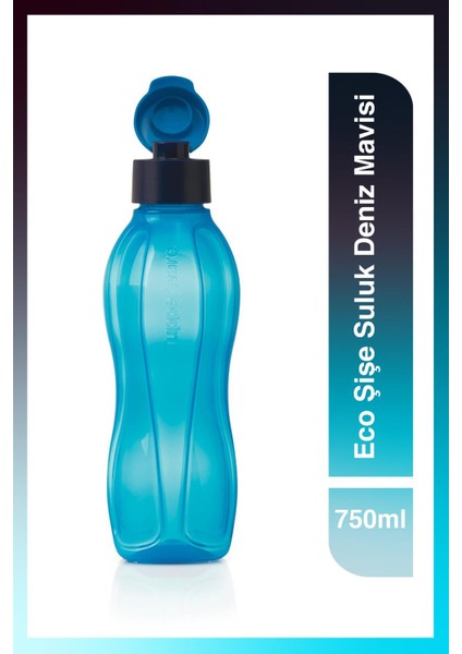 Eco Şişe Suluk Kolay Kapak 750 ml Deniz Mavisi