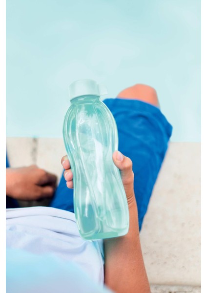Eco Şişe Suluk Su Mavisi ve Kolay Kapak Pembe 2'li 500 ml