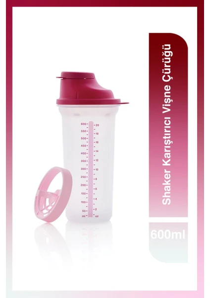 Shaker Karıştırıcı 600 ml Vişne Çürüğü