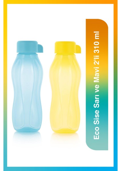 Eco Sise Sarı ve Mavi 2'li 310 ml