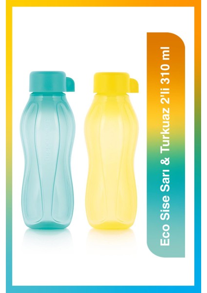 Eco Sise Sarı ve Turkuaz 2'li 310 ml