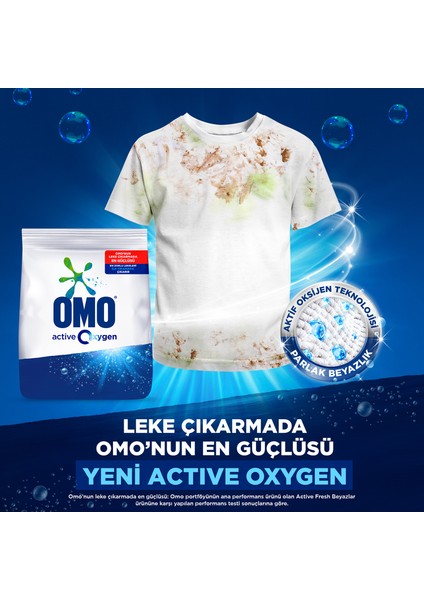 Active Oxygen Toz Çamaşır Deterjanı Beyazlar İçin En Zorlu Lekeleri İlk Yıkamada Çıkarır 1,2 KG