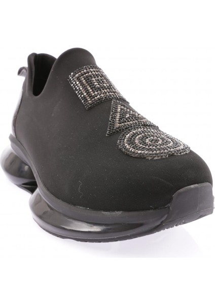 1053 Kadin Kalin Taban Strech Detayli Silver Taşli Sneakers Ayakkabi fiyatları