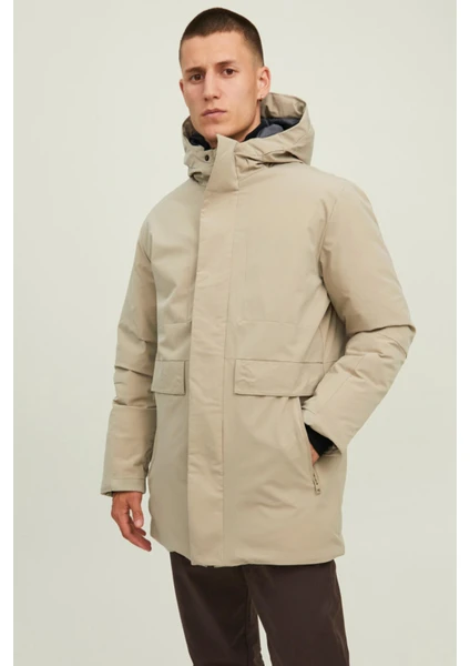 Jack & Jones Bej Erkek Parka 12213852