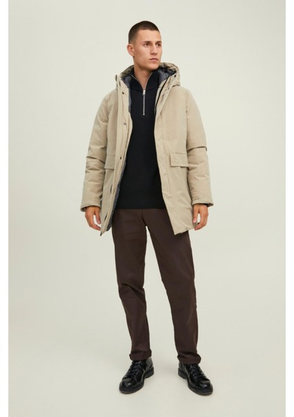 Jack & Jones Bej Erkek Parka 12213852