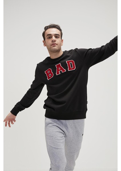 Bad Bear Bad Convex Erkek Siyah Sweatshirt