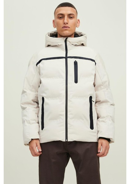 Jcoheat Puffer Jacket Sn Beyaz Erkek Mont 12215507-Moonb