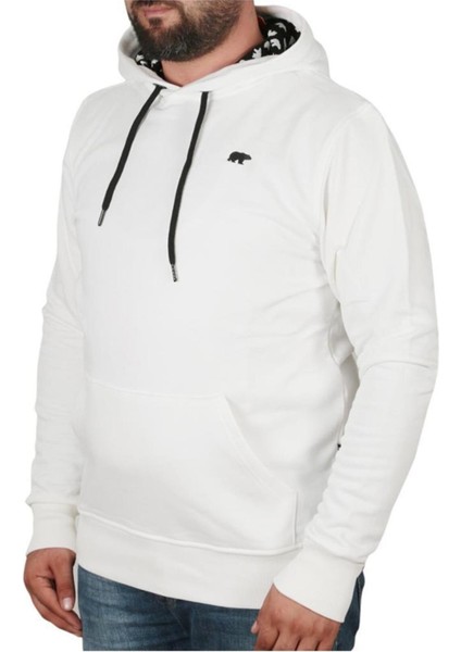 Bad Neck Hoodıe Beyaz Erkek Sweatshirt 22.02.12.032-C04 modelleri