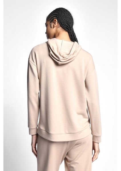 Camel Kadın Fermuarlı Kapüşonlu Sweatshirt 22N-2123 modelleri