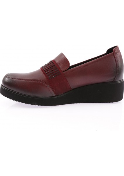 1094-22K Kadin Kalin Taban Bantli Comfort Ayakkabi modelleri