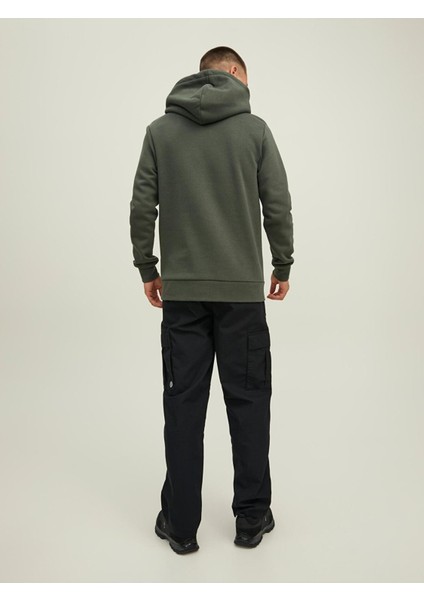 Jcotech Logo Sweat Hood Yeşil Erkek Sweatshirt 12216242-Fores fiyatları