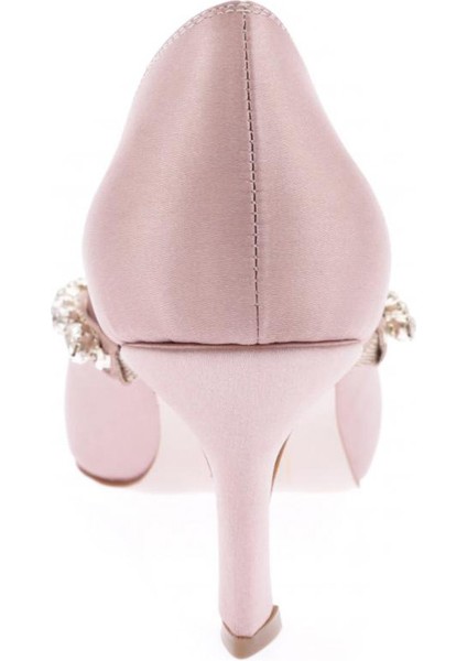 1735-22Y Kadın Sivri Burun Üstten Çapraz Incili Topuklu Ayakkabı indirimleri