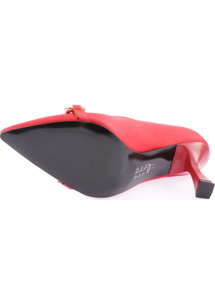 1345 Metal Zincir Tokalı Kadın Topuklu Ayakkabı indirimleri