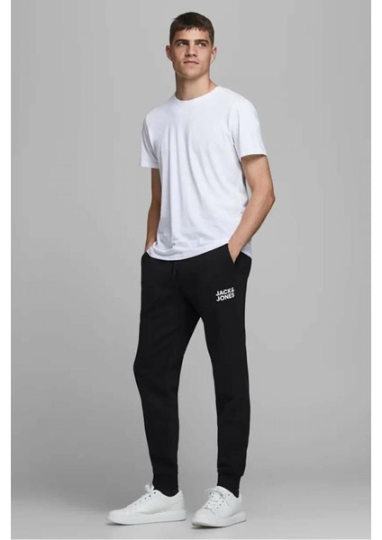 Jack & Jones Jpstgordon Jjnewsoft Sweat Pant Gms Noos Erkek Siyah Eşofman Altı 12178421-Black