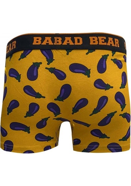 Eggplant Erkek Desenli Boxer