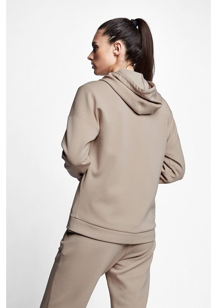 Camel Kadın Fermuarlı Kapüşonlu Üst 21N-2126 modelleri