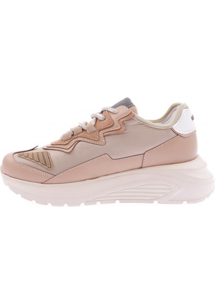 ES7005-22Y Kadın Bagcıklı Kalın Taban Sneakers Ayakkabı