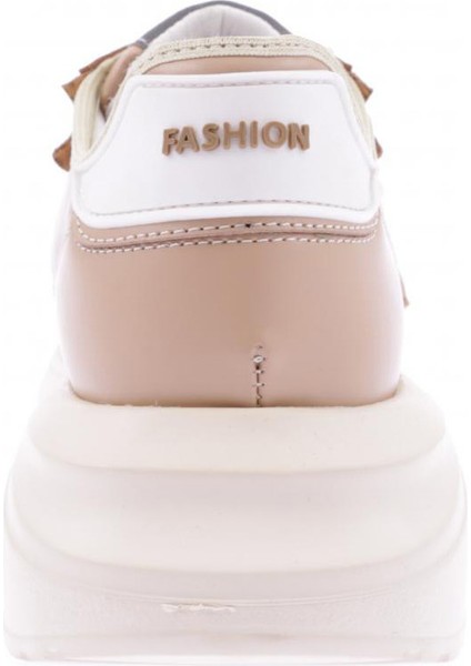 ES7005-22Y Kadın Bagcıklı Kalın Taban Sneakers Ayakkabı