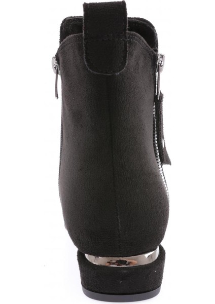 PM309-K15 Sivri Burun Yanlari Metal Fermuarli Çerçeve Topuklu Kadin Bot fırsatları