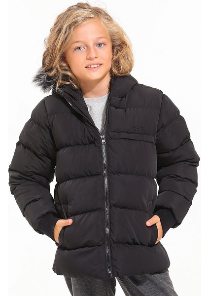 CALISTO Unisex Çocuk Mont & Kaban Siyah