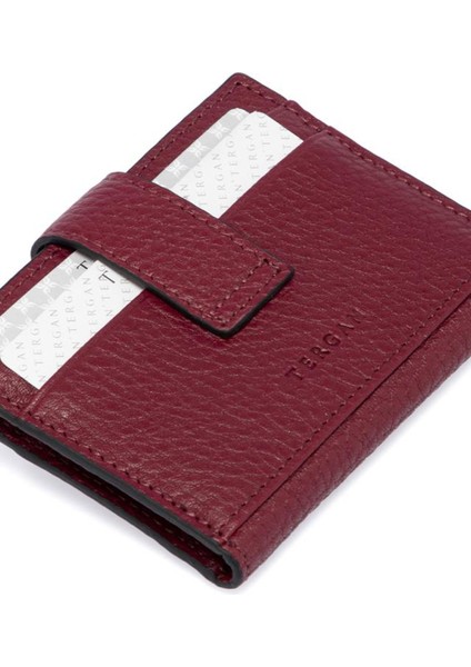 Bordo Deri Erkek Kredi Kartlık 01617M71 modelleri