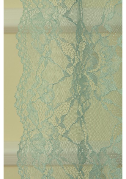 Fransız Danteli Fon Tül Turkuaz 1-3 Sık Pile 90X260
