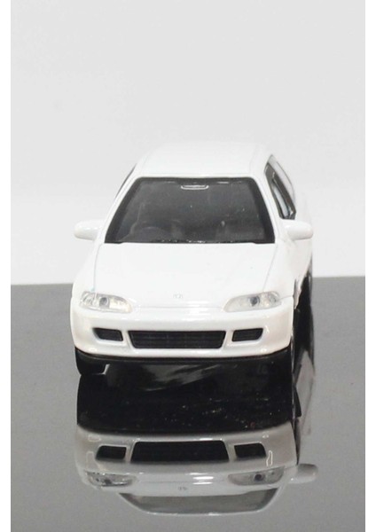Honda Civic Eg6 Hatchback Model Çek Bırak Araba 11 cm Beyaz
