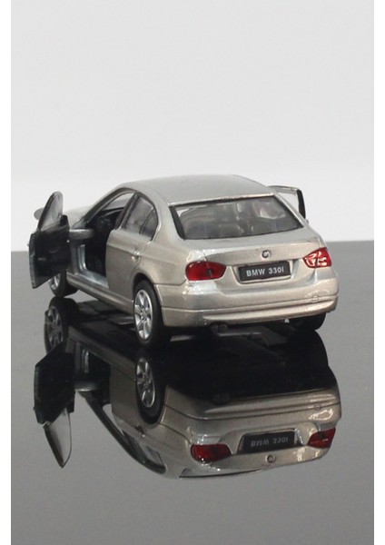 Bmw 330 I Model Çek Bırak Araba 11 cm Gri