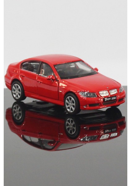 Bmw 330 I Model Çek Bırak Araba 11 cm Kırmızı