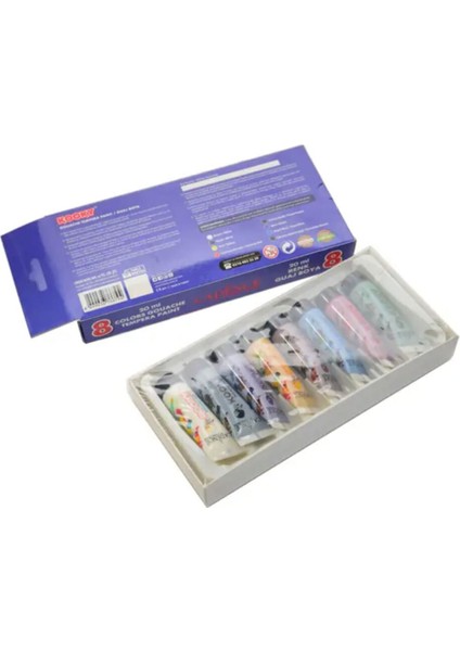 Kooky Guaj Boya ( Tempera ) 8'li Set 20ML