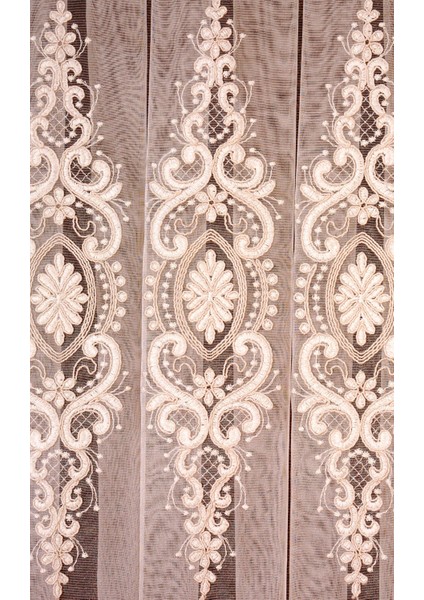 Madalyon Krem Brode Tül 1-2 Seyrek Pile 400X260 fiyatları