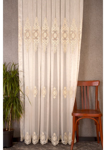 Madalyon Vizon Brode Tül 1-2,5 Orta Sık Pile 250X260