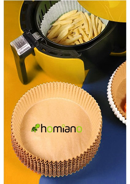 Fritöz Airfryer Pişirme Kağıdı Yağlı Kağıt Yuvarlak 5l- 50 Adet