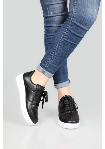 Günlük Rahat Yürüyüş Unisex Spor Ayakkabı V2 Siyah Beyaz fırsatları