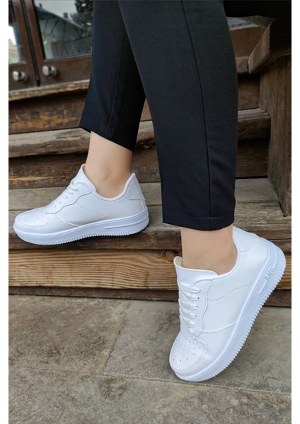 Günlük Rahat Yürüyüş Unisex Spor Ayakkabı V2 Beyaz