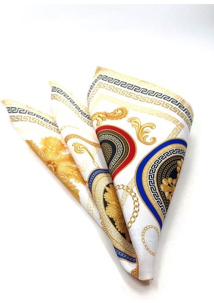 Beyaz Motif Desen Erkek Cep Mendili SPS564-44 modelleri