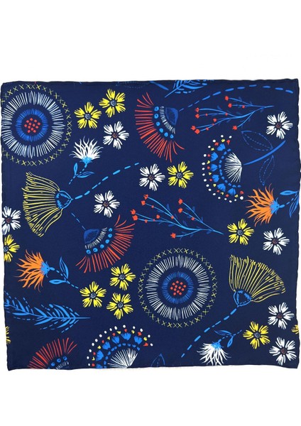 Lacivert Motif Erkek Cep Mendili SPS556-27