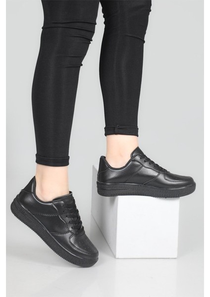 Günlük Rahat Yürüyüş Unisex Spor Ayakkabı V2 Siyah