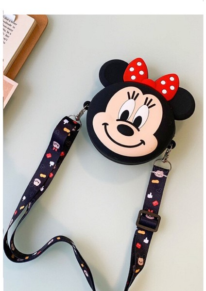 Minnie Mouse Kız Çocuk Silikon Çanta Cüzdan