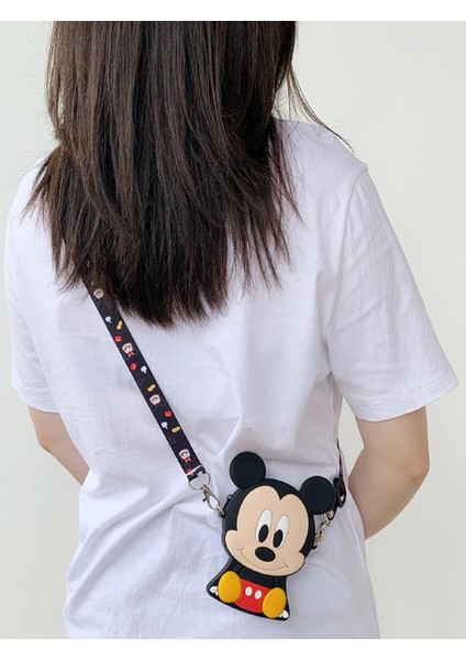 Mickey Mouse Kız Çocuk Silikon Çanta Cüzdan