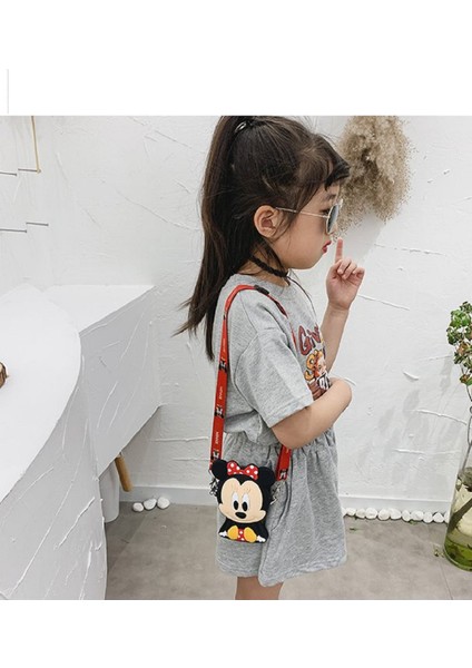 Minnie Mouse Kız Çocuk Silikon Cüzdan Çanta