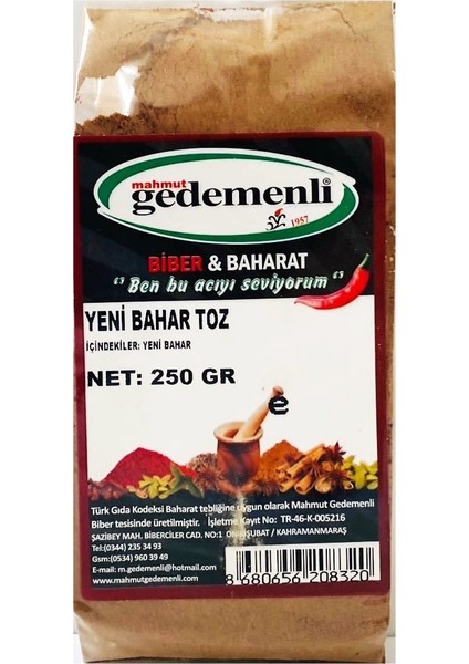 Yeni Bahar Toz 250 gr