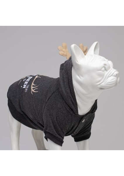 Club North Deer Antrasit Köpek Sweatshirtü