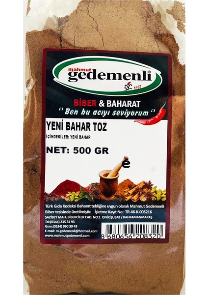 Yeni Bahar Toz 500 gr