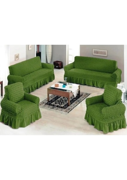 Bürümcük Lastikli Kanepe Örtüsü Likralı Koltuk Örtüsü Iki 3'lü Iki Tekli Çekyat Örtüsü