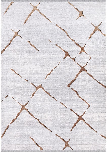 Ipek Mekik Halı Roxanne 17171 Açık Gri Kiremit Yumuşak Dokulu Kolay Kullanımlı Spor Halı