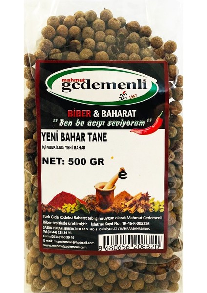Yeni Bahar Tane 500 gr