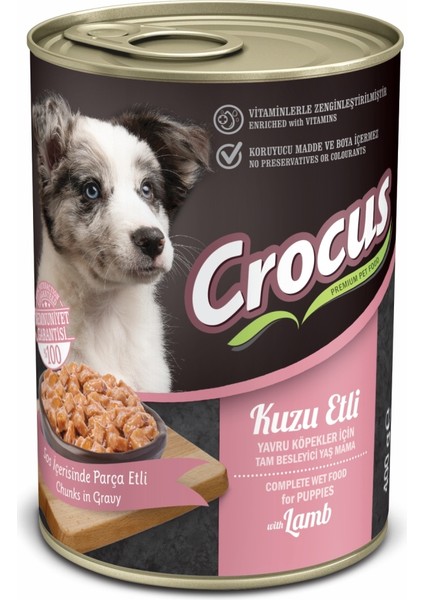 Yavru Köpek Kuzu Etli Yaş Mama 400 gr x 4 Adet Gnzrz fiyatları
